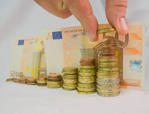 Peníze Krize Euro Dolary Covid Coronavirus Rendering — Stock fotografie