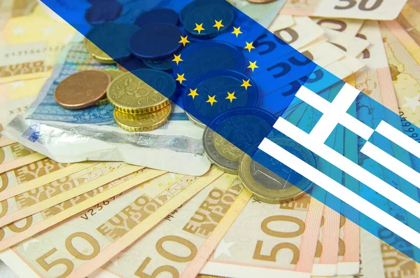 Pénz Válság Euró Dollár Covid Koronavírus Renderelés — Stock Fotó