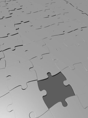 bulmaca köprüsü boşluk bağlantı parçaları arkaplan - 3d oluşturma