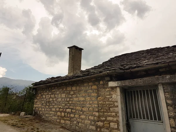 Aristi Wieś Ioannina Doskonałość Grecki Górski Ośrodek Turystyczny Miejsce — Zdjęcie stockowe