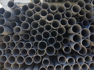 Borular plastik pvc arka plan için çok fazla dizildi