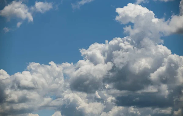 Chmury Niebo Niebieski Bawełna Tło — Zdjęcie stockowe