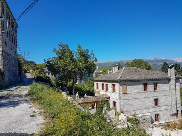 Wieś Dilofo Stary Tradycyjny Ioannina Perfekcja Grecki Sezon Autum — Zdjęcie stockowe