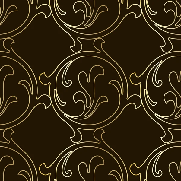 Retro pattern antique style acanthus. Seamless pattern — Stock Vector