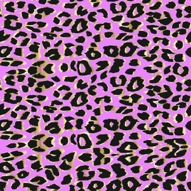 Vektör leopar arka plan. Seamless modeli.