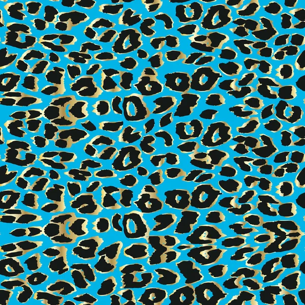 Fondo de leopardo vectorial. Patrón sin costura . — Archivo Imágenes Vectoriales