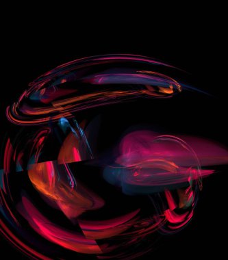 3B biçimlendirme soyut dijital tasarım deseni yazdırma