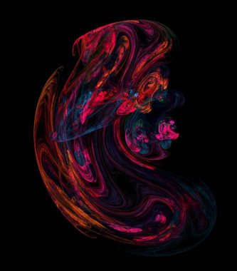 3B biçimlendirme soyut dijital tasarım deseni yazdırma