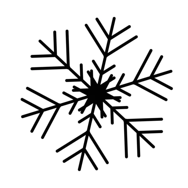 Vektor-Schneeflockensymbol. Illustration für Web — Stockvektor