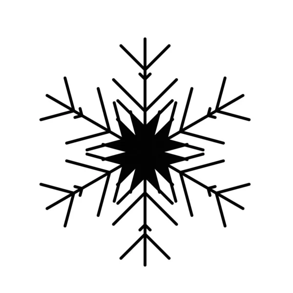 Icône vectorielle de flocon de neige. illustration pour le web — Image vectorielle