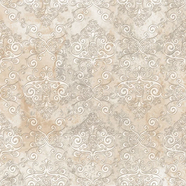 Cyfrowy wzór płytek ceramicznych ściany damask dekoracji — Zdjęcie stockowe