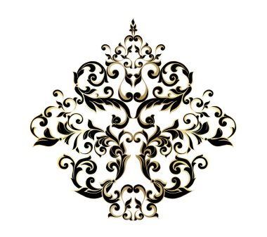 Klasik barok İspanyol dekoru antika asanthus.