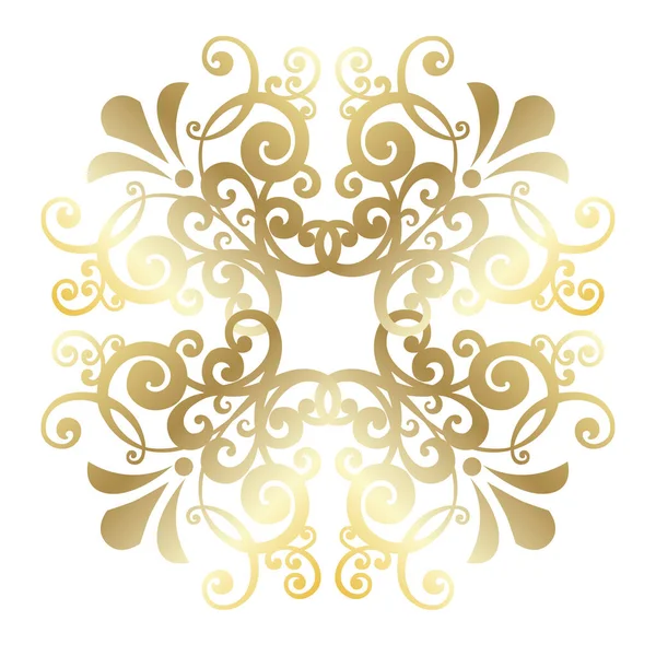 Vintage baroque damask decor antiquestyle acanthus — Stock Vector