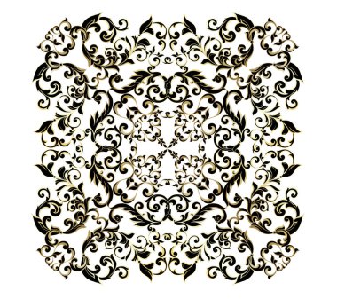 Klasik barok İspanyol dekoru antika asanthus.