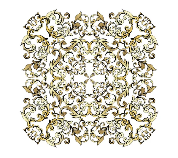 Εκλεκτής ποιότητας μπαρόκ δαμασκηνί διακόσμηση antiquestyle acanthus — Διανυσματικό Αρχείο