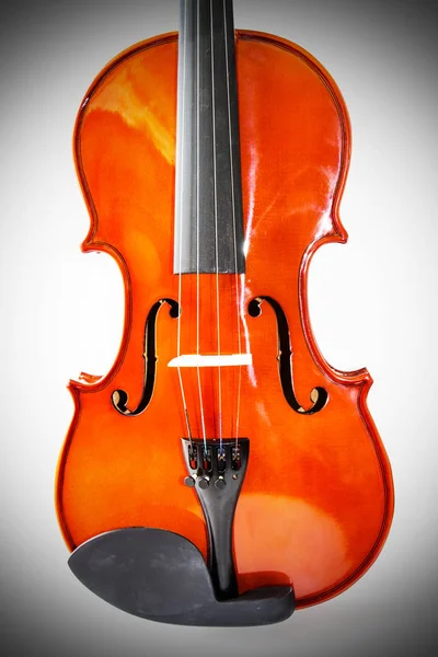 Prachtige Houten Cello Geïsoleerd Witte Achtergrond — Stockfoto