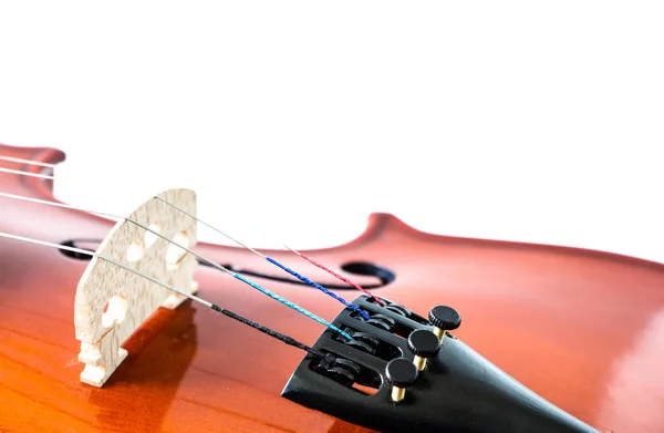 Violin White Background — Stock Photo, Image