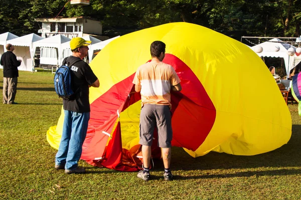 Nafouknutí Balónu Horký Vzduch Během Festivalu Události — Stock fotografie