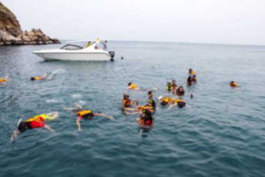 Tayland'da tekne gezisi şnorkel