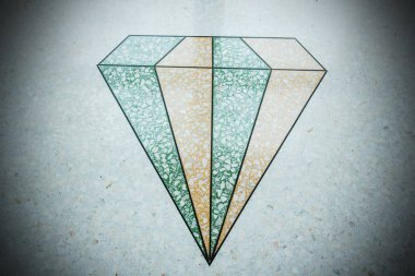 Terrazzo döşeme veya mermer eski. Cilalı taş duvar güzel