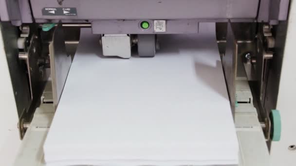Druckmaschine Für Arbeitskopie — Stockvideo