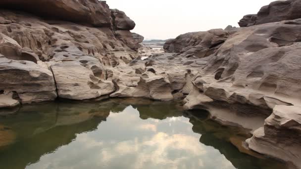 Sampanbok Parque Pedra Natural Ubonratchathani Tailândia — Vídeo de Stock