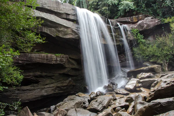 Waterfall Thailand Selective Focus — Stock Photo, Image