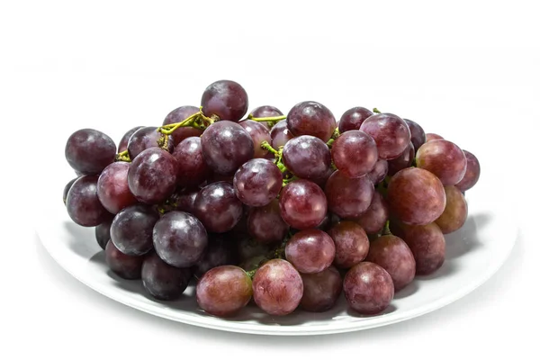 葡萄和葡萄汁在白色背景下 — 图库照片