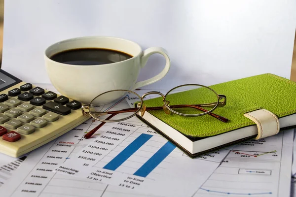 Rapporto Affari Con Tazza Caffè — Foto Stock