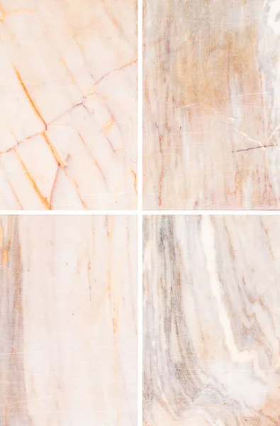 Cuatro Diferentes Textura Mármol Blanco High Res —  Fotos de Stock