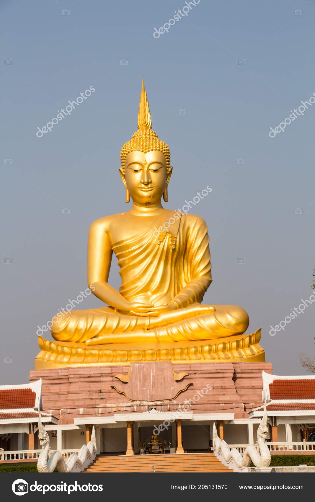 Golden Buddha Statue Thailand Stock Photo Image By C Jukree