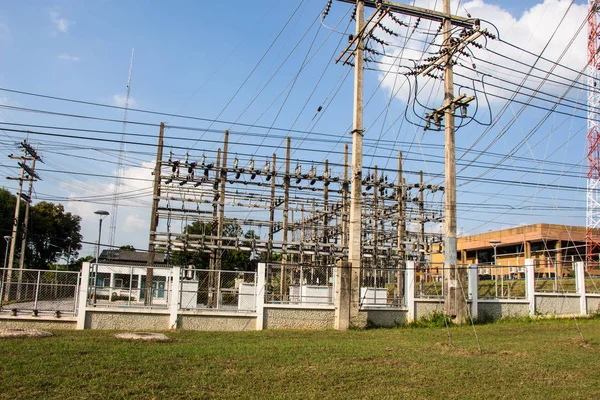 Main Intake Substations High Voltage — Stock Photo, Image
