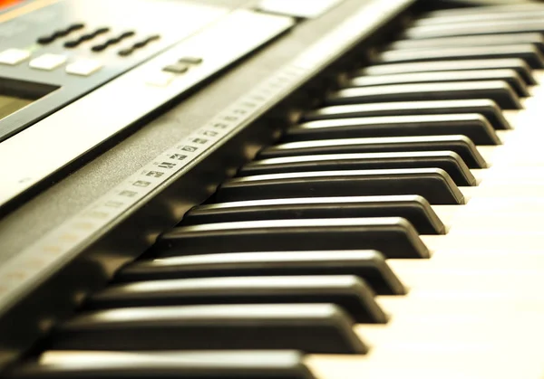 Piyano Klavyesini Kapat — Stok fotoğraf