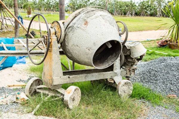 Cement Mixer Construction Site — Stock Photo, Image