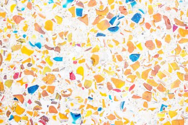 Mozaik döşeme, çok renkli taşlar.