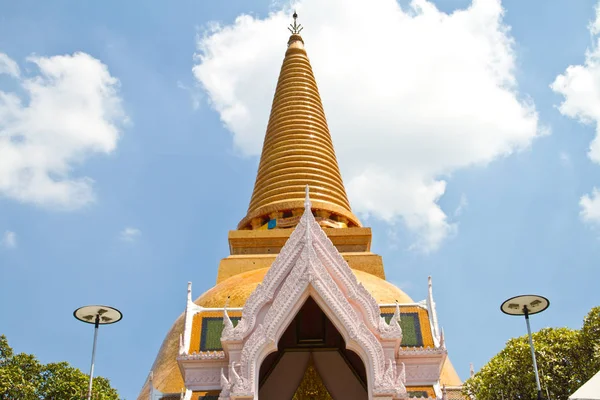 Phra Pathom Chedi Mais Alta Estupa Mundo Ele Está Localizado — Fotografia de Stock