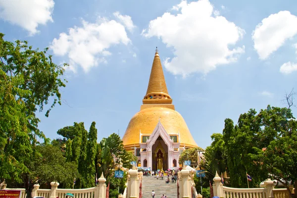 Phra Pathom Chedi Grand Stupa Monde Est Situé — Photo
