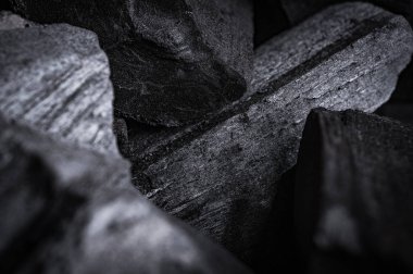 siyah endüstriyel kömür arka plan makro çekim
