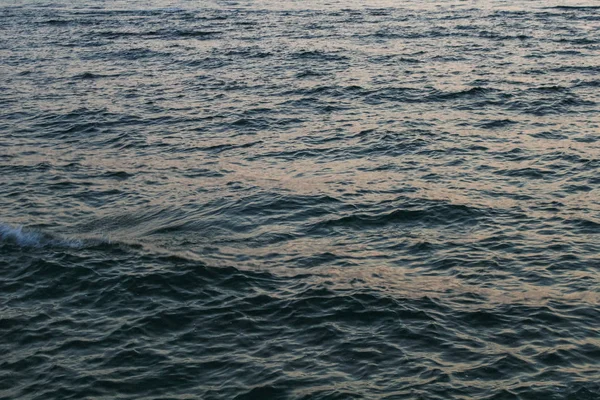 Dark Blue Sea Water Surface Full Frame — Stock Photo, Image