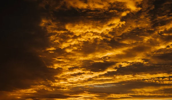 Sonnenuntergang Himmel Mit Wolken Voller Rahmen — Stockfoto