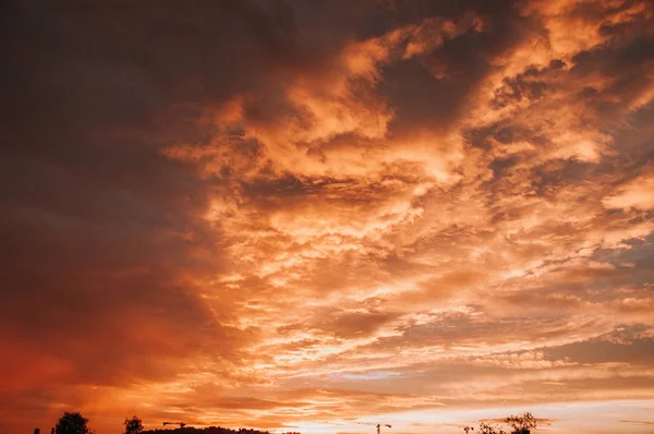 Majestic Sunset Sky Clouds — Stock Photo, Image