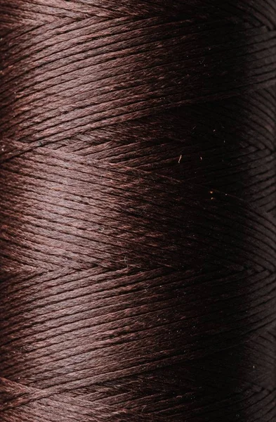 Bruin Volledige Frame Achtergrond Van Wol Twisted Lijnen — Stockfoto
