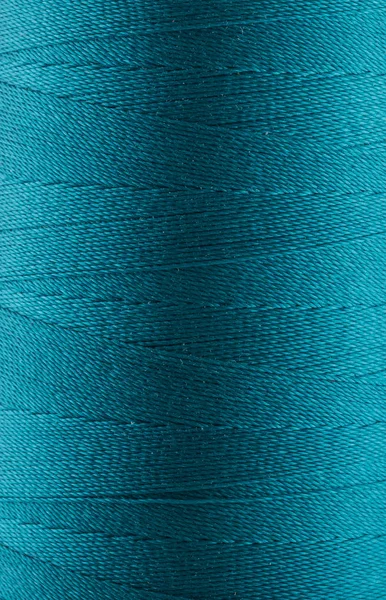 Turquoise Color Full Frame Background Thread Lines — Stock Photo, Image