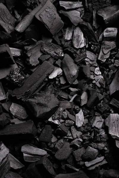 Μαύρα Κάρβουνα Πλήρης Εικόνα Πλαισίου Κατακόρυφα Φωτογραφία Αρχείου