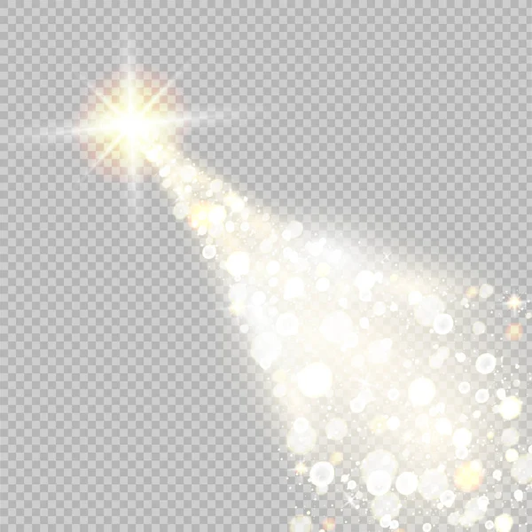 별처럼 빛나는 별똥별 — 스톡 벡터