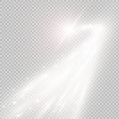 Vektör altın parıldayan yıldız. Yıldız tozu izi.