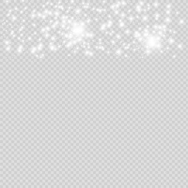 Vektör altın parıldayan yıldız. Yıldız tozu izi.