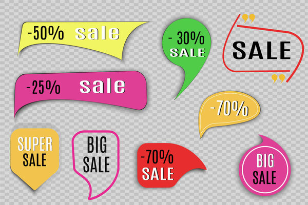 Super Sale paper banner. Sale background. Super Sale and special offer. Vector illustration