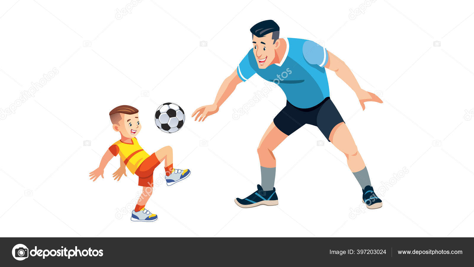 Futebol bola de futebol dos desenhos animados do jogador cartazes para a  parede • posters chutando, desenhos animados, imagens