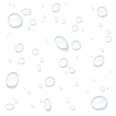 water drops on white background illustration  clipart